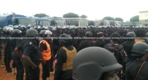 Police officers deployed to Krobo land amidst protest over prepaid meters