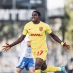 Ernest Nuamah scores in FC Nordsjaelland's 3-2 win over AGF