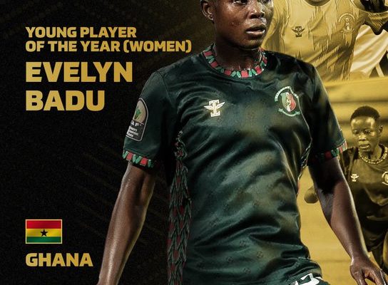 Evelyn Badu wins CAF Women's Young Player of the Year award