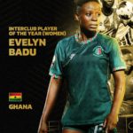 Ghana's Evelyn Badu wins CAF Inter-Club Women's Player of the Year award