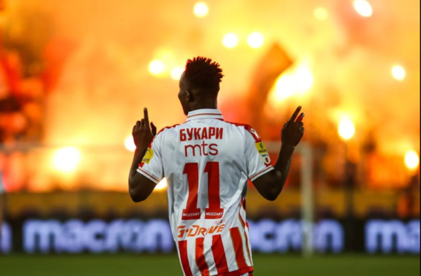 Stats show Osman Bukari has played well for Red Star Belgrade than the whole of last season