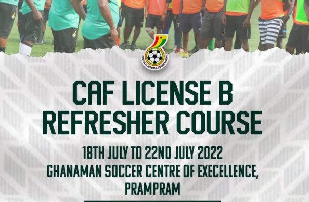GFA license B refresher course to start on July 18