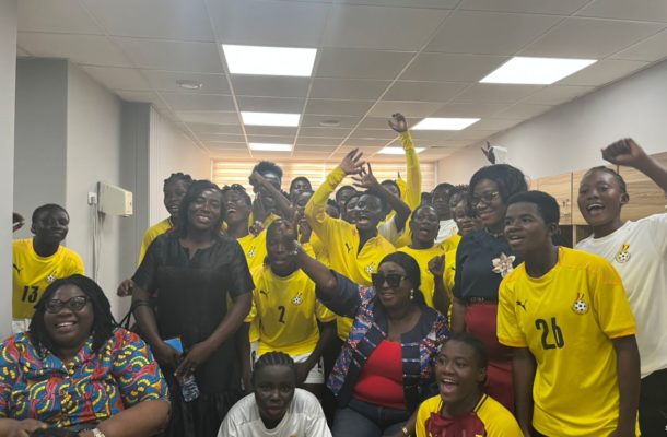 Hon. Freda Prempeh visits Black Princesses ahead of the Women's U-20 World Cup