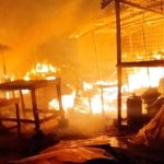 Fire ravages Mile 7 market in Accra