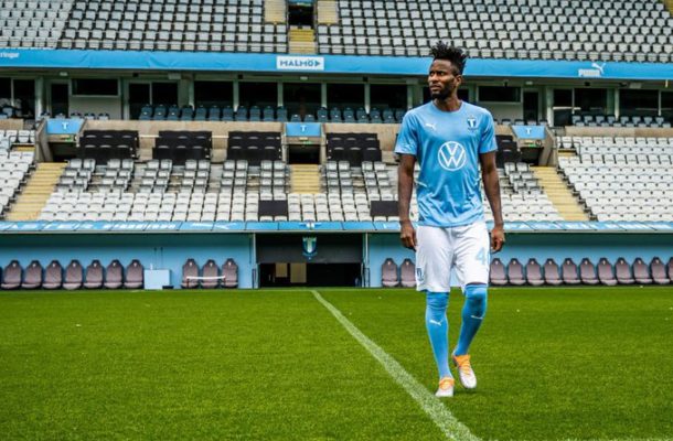 Emmanuel Lomotey marks debut for Malmo in Europa League qualifier