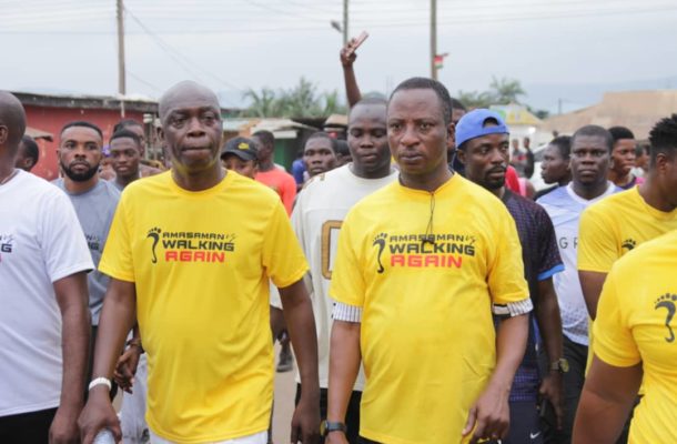 Homowo festival: Amasaman MP joins residents in health walk