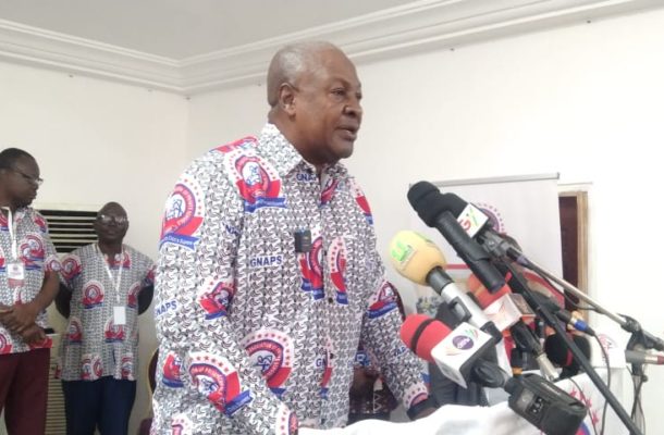 Mahama chides Akufo-Addo for refusing to review Free SHS