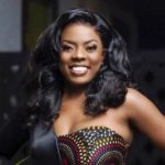 Nana Aba Anamoah reacts to clergymen’s prayers at galamsey site