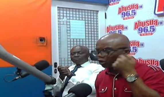VIDEO: Nhyiaeso MP clashes with campaign team member on live radio