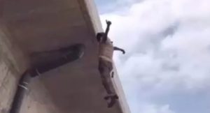 VIDEO: Man jumps from Tamale flyover in alleged suicide attempt