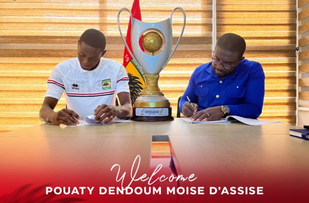 OFFICIAL: Kotoko signs Cameroonian goalie Moise D'assise Pouaty