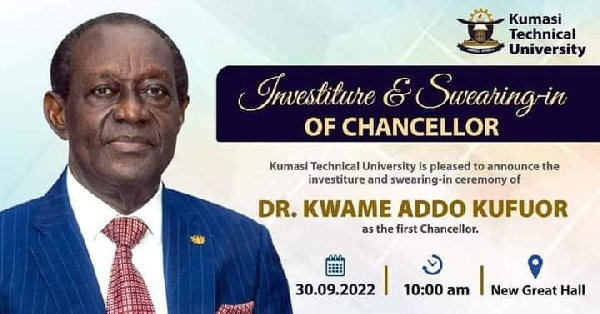 Dr. Kwame Addo-Kufuor appointed Chancellor of Kumasi Technical University