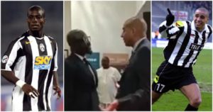 VIDEO: Stephen Appiah meets old Juventus teammate David Trezeguet