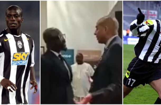 VIDEO: Stephen Appiah meets old Juventus teammate David Trezeguet