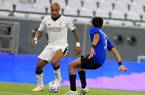 VIDEO: Watch Andre Ayew's goal for Al Sadd in defeat to Al Shamal