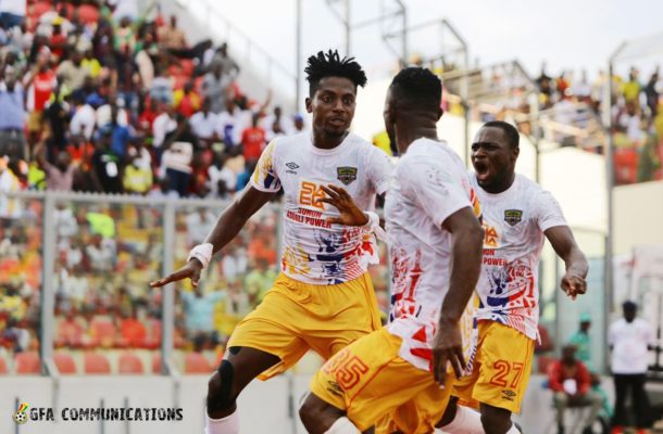 Caleb Amankwaah's late strike gives Hearts a draw against Kotoko in Kumasi