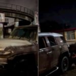 Osebo and son rescued from burning car