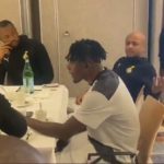VIDEO: Salisu Mohammes spotted for the first time dining in Black Stars camp