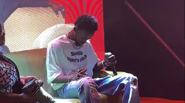 Black Sherif almost in tears while listening to his song ‘Oh Paradise’