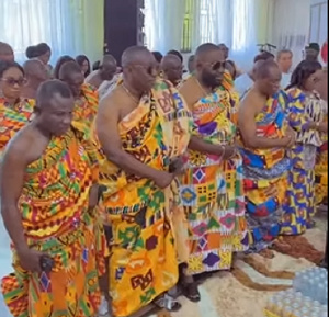 Despite, Ofori Sarpong storm wedding of Kessben's son