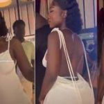 Hajia Bintu’s racy dress at Black Sherif’s event