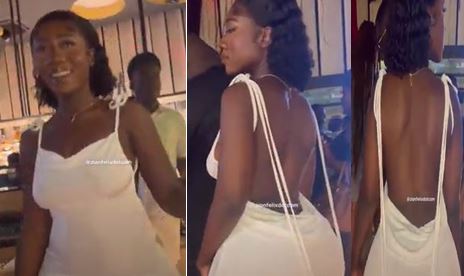 Hajia Bintu’s racy dress at Black Sherif’s event