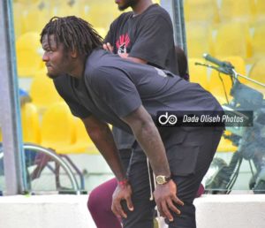 PHOTOS: Pensive Sulley Muntari watches Hearts crush out of Confederations Cup