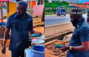 VIDEO: Dr Osei Kwame Despite spotted eating at a local food joint