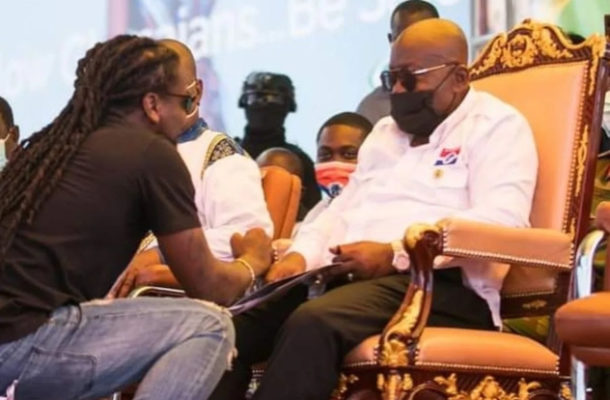 'I backed you for change but now my soul bleeds as dollar whips cedi, all's not well' – Samini to Akufo-Addo