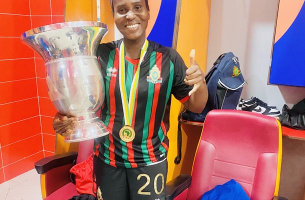 Ghanaian defender Blessing Shine Agbomadzi helps ASFAR win CAF Women's Champions League