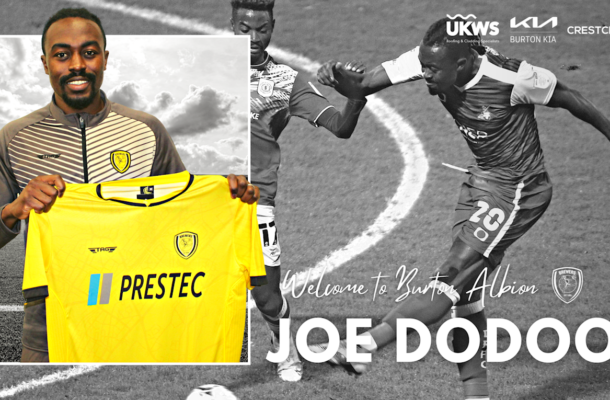 Ghanaian striker Joe Dodoo joins League One side Burton Albion