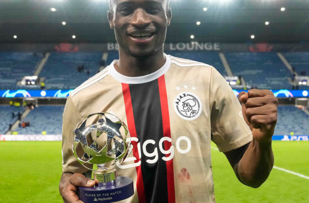 Kudus Mohammed named man of the match in Ajax win over Rangers