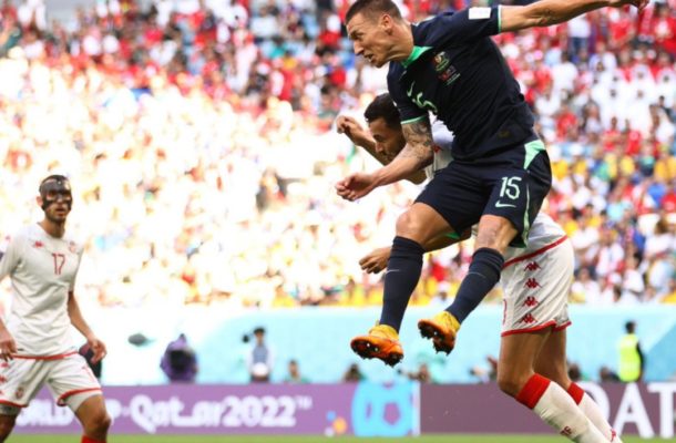 2022 FIFA World Cup: Mitchell Duke's goal for Australia sees off Tunisia