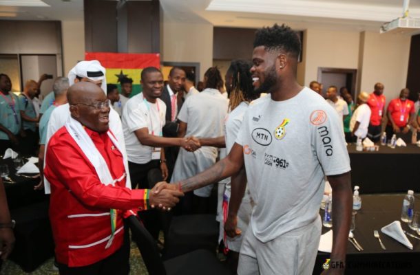 World Cup 2022: President Akufo-Addo visits Black Stars team ahead of Portugal clash