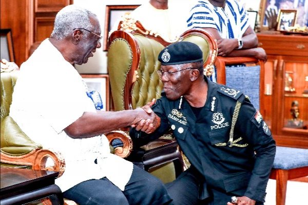 IGP Dampare leads police leadership to spend Christmas with Kufuor