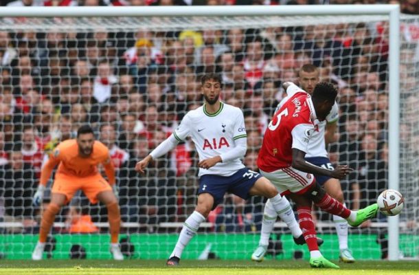 Thomas Partey's strike against Tottenham voted Arsenal goal of the year 2022