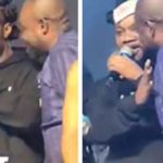 'Angry' Daddy Lumba stops a fan from spraying money on him on stage