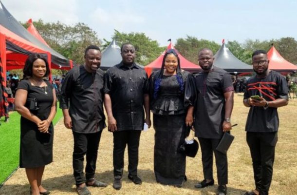 Selina Boateng, Joe Beecham, Celestine Donkor, others mourn with Uncle Ato as he buries wife