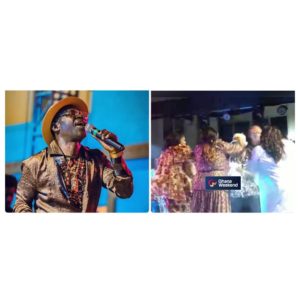 Amakye Dede performs with wife on stage at ‘Amakye Dede Live In Concert'[Video]
