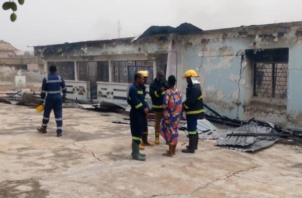 A/R: Fire destroys seven bedroom apartment at Tafo