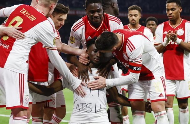 Ajax star Kudus Mohammed dedicates goal to the memory of Christian Atsu