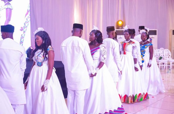 7 couples tie the knot at exquisite Happy FM Mass Wedding