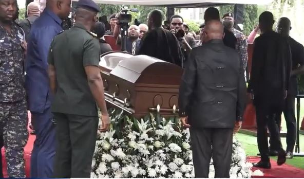 President Akufo-Addo pay last respect to late Christian Atsu