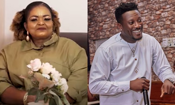 Asamoah Gyan reacts to Auntie Bee's claim that she has a crush on him