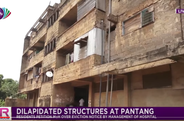 Pantang Hospital staff risk their lives to live in dilapidated building
