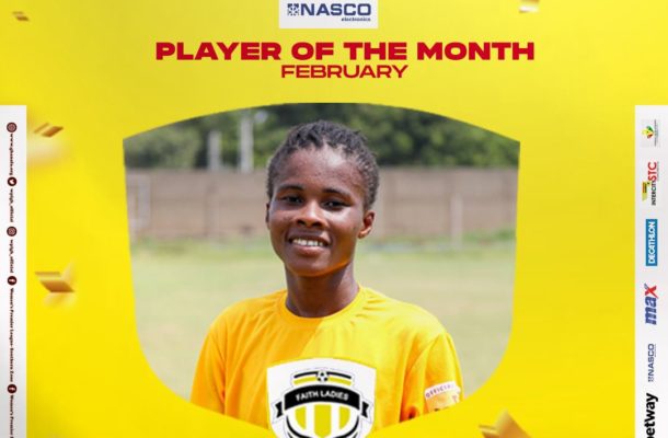 Maa Afia Nyame wins WPL NASCO player of the month February
