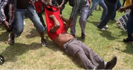 Alleged gay beaten to pulp in Assin Fosu