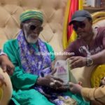 Highlife legend Nana Acheampong presents citation of honour to Chief Imam (Video)