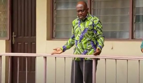How Ashanti Regional Minister lashed out at school feeding caterers at his office (Video)