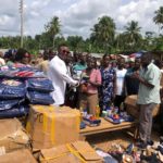 Big Dawood gives to residents of Suhum